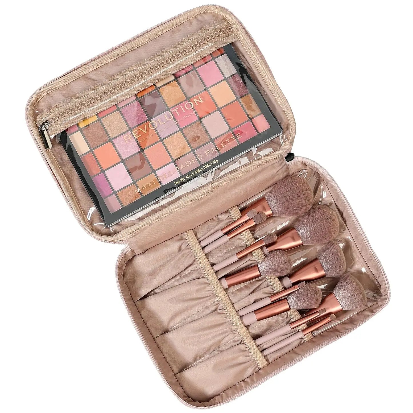 Travel Makeup Bag Women, Cosmetic Case,