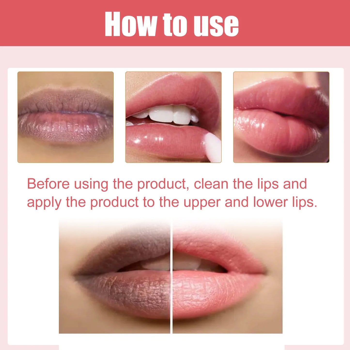 5pcs/set Lip Lightening Cream Moisturizing Lip Balm