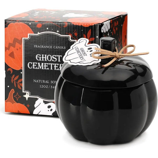 Container Fall Pumpkin Shaped Candle Vanilla Pumpkin Spice