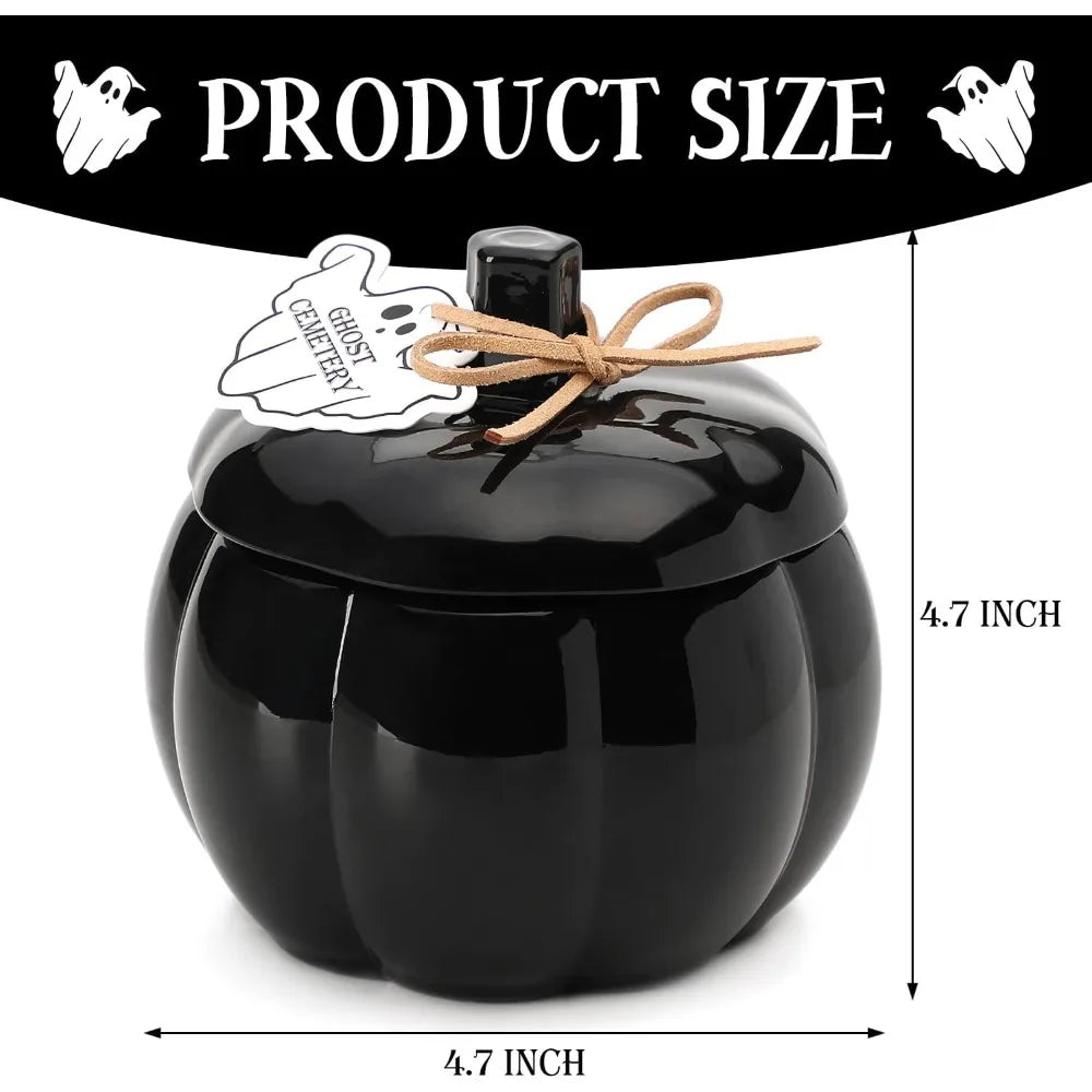 Container Fall Pumpkin Shaped Candle Vanilla Pumpkin Spice