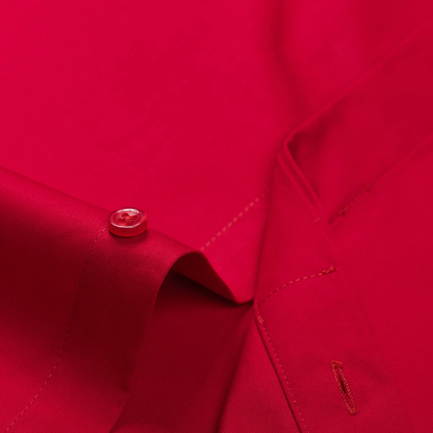 Men's Covered Buttons Placket French Cuffs Dress Shirt