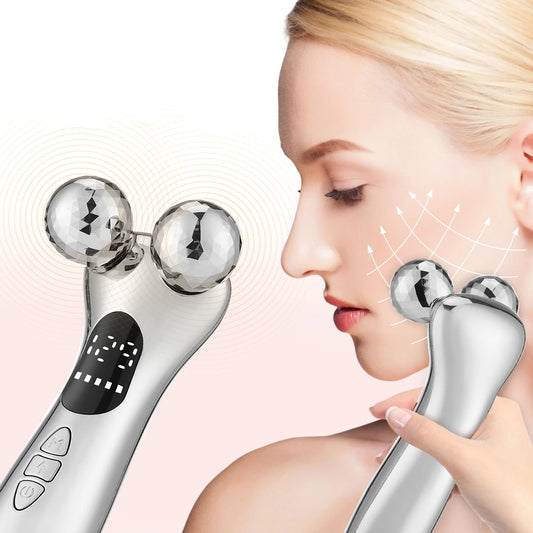 EMS Pulse Face Roller Massager Chin Reducer