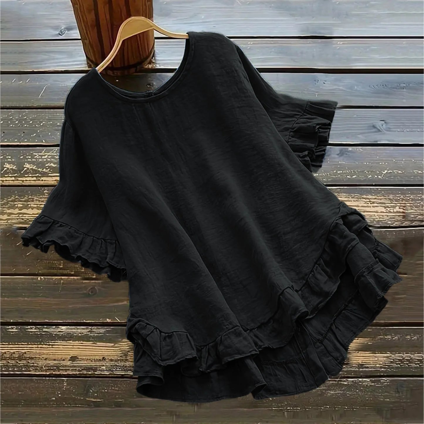 Cotton Linen Shirt Long Sleeve Women Spring Summer