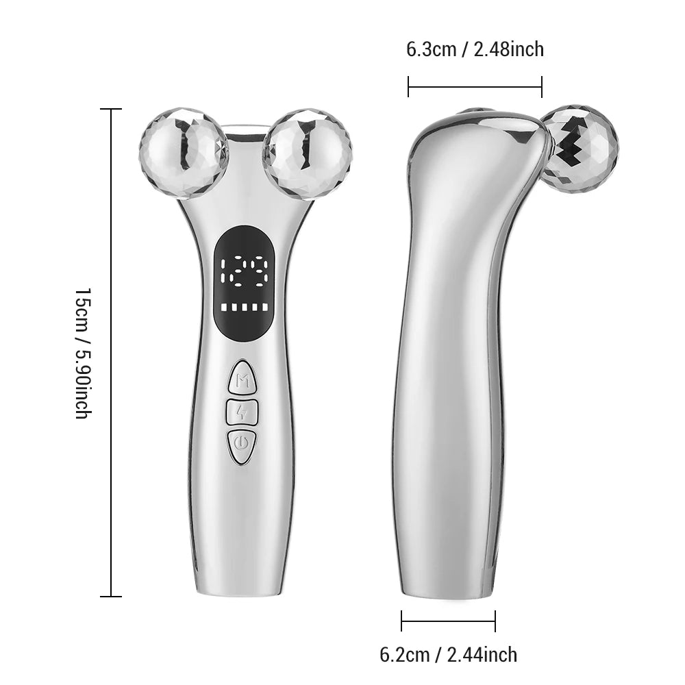 EMS Pulse Face Roller Massager Chin Reducer