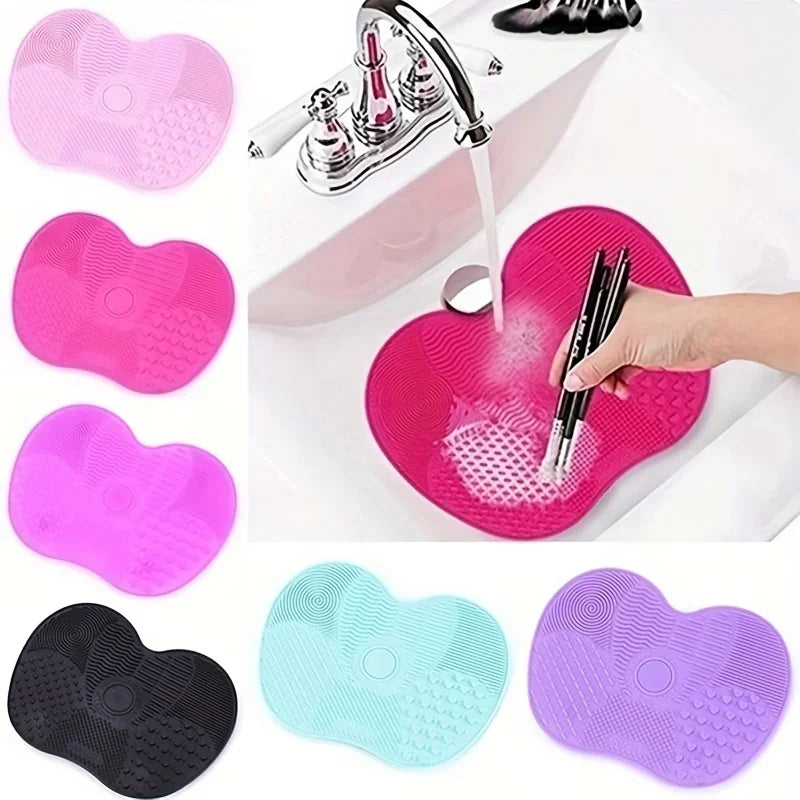 Hign-concerned Apple Silicone Makeup Brush Cleaning Pad