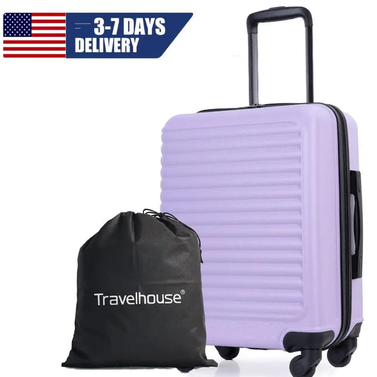 Travelhouse Lightweight ABS Luggage Spinner Wheels Carry On