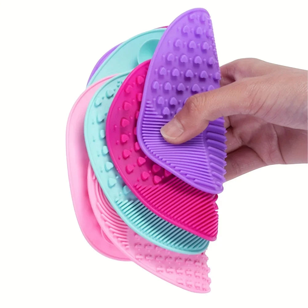 Hign-concerned Apple Silicone Makeup Brush Cleaning Pad