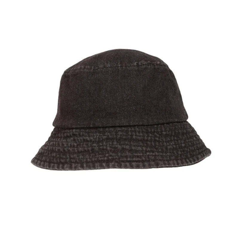 Unisex Washed Denim Bucket Hats