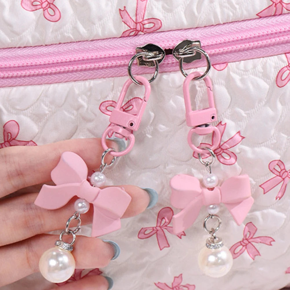 3 Pcs Cute Makeup Bag Bowknot Printed