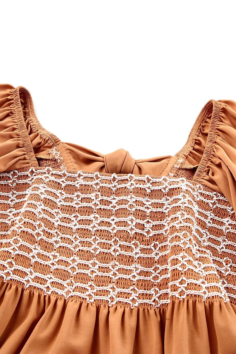 Summer Casual Square Neck Short Sleeve T-Shirt Women