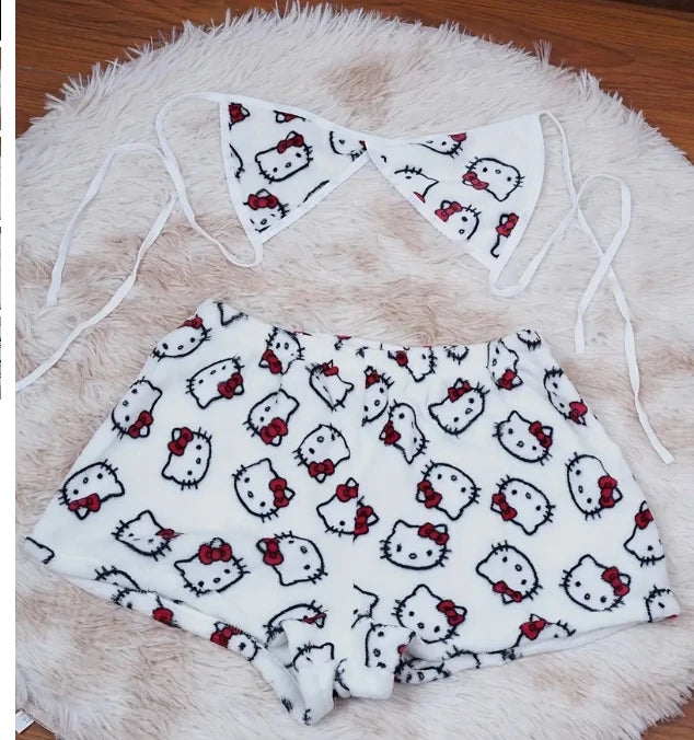 Sanrio Cartoon Hello Kitty Loose Ladies Pajama