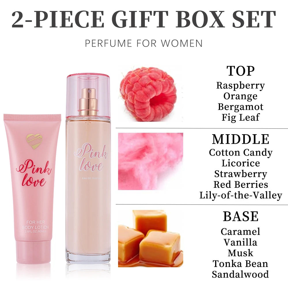 Women's Fragrance Sets 3.4fl.oz Eau de Parfum Spray EDP and 2.8fl.oz Body Lotion