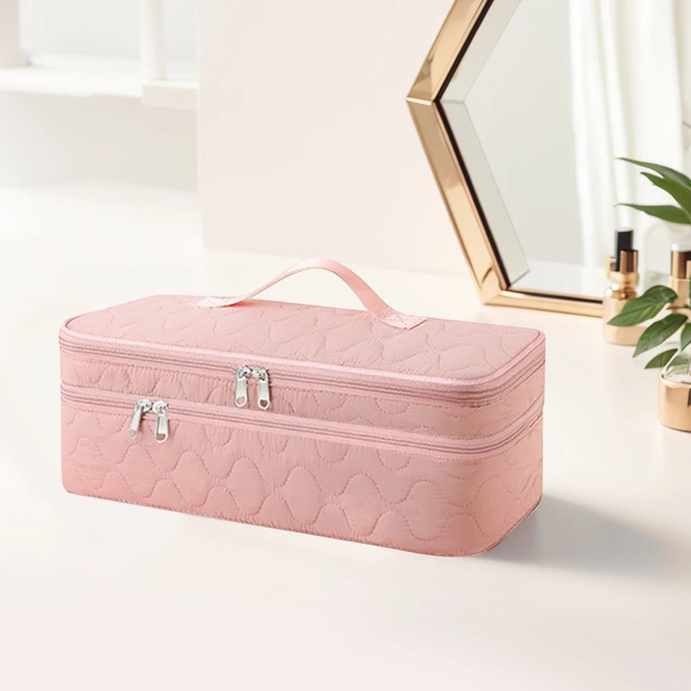 Double-Layer Travel Carrying Case Hair Tools Travel Bag