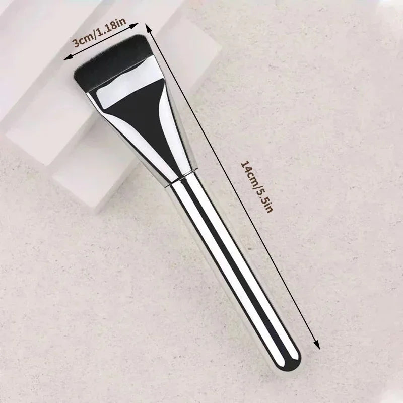 Foundation Brush Synthetic Hair Makeup Tool Plastic Handle