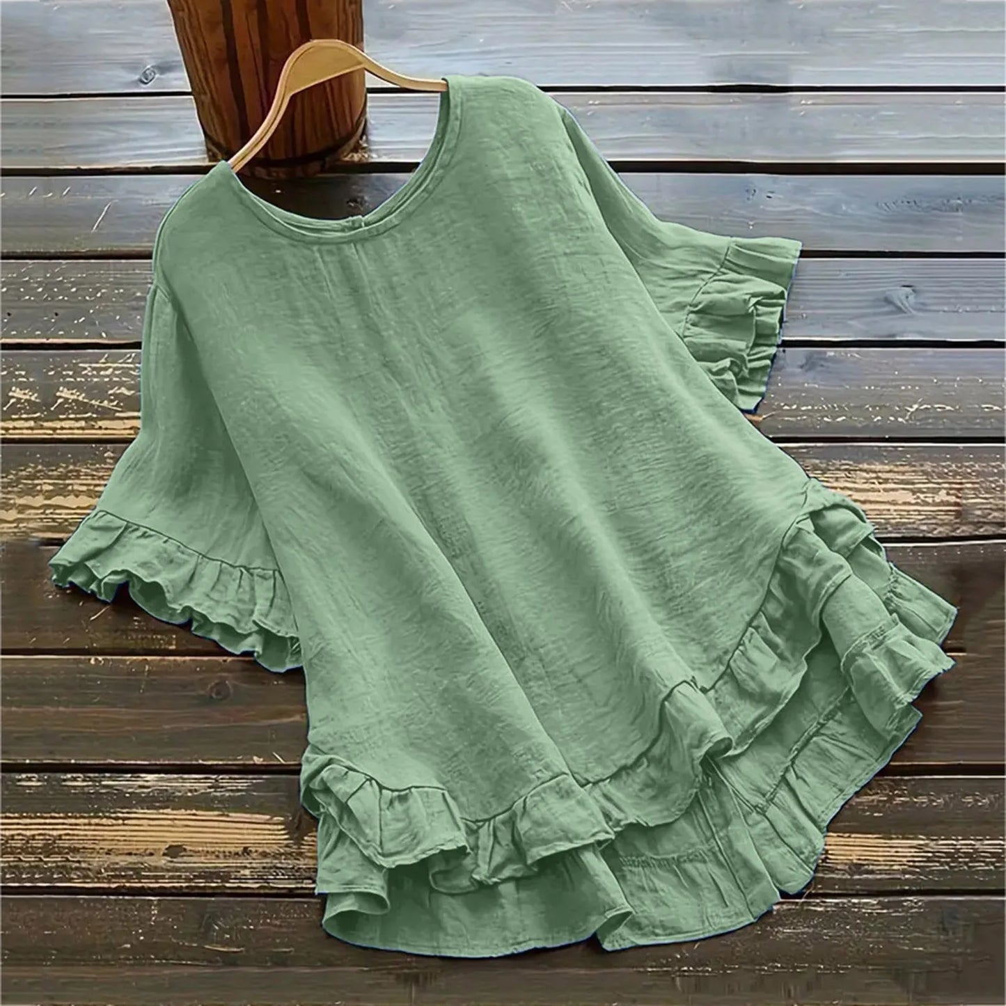 Cotton Linen Shirt Long Sleeve Women Spring Summer