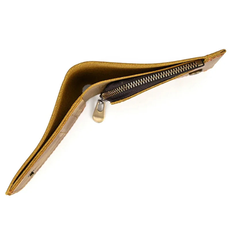 Genuine Leather Short Wallet Card Holder For Men Premium