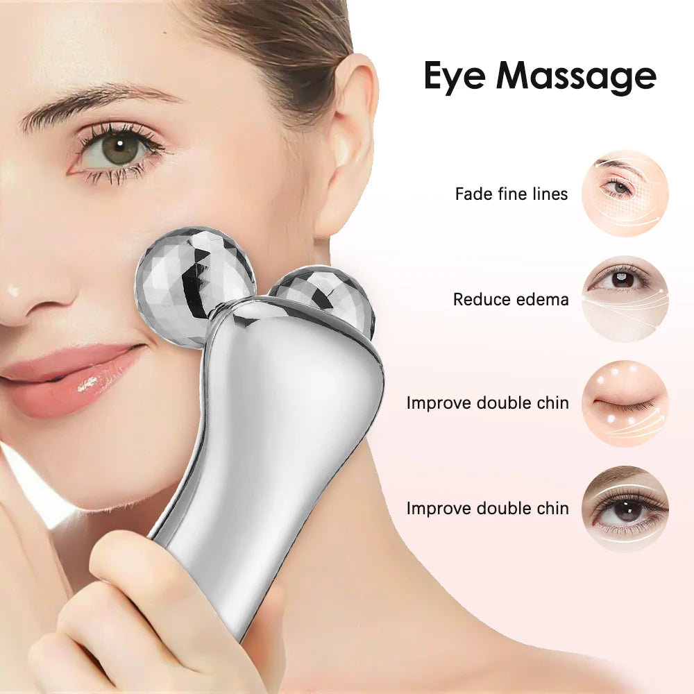 EMS Pulse Face Roller Massager Chin Reducer