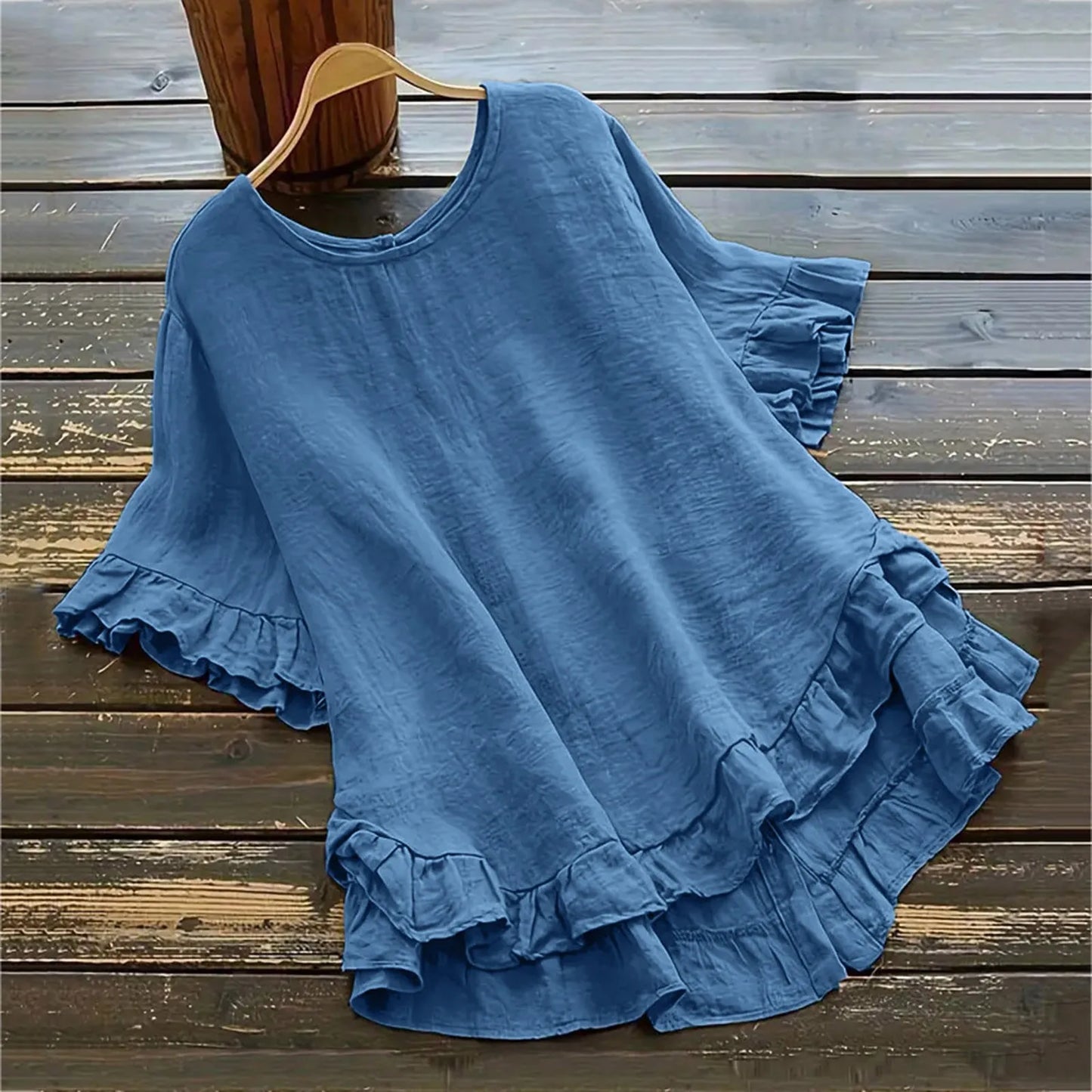Cotton Linen Shirt Long Sleeve Women Spring Summer