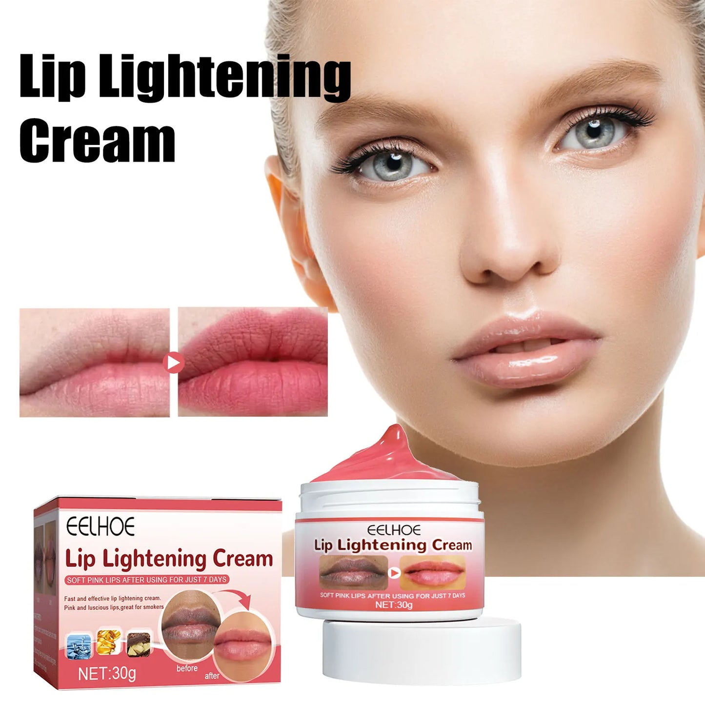 5pcs/set Lip Lightening Cream Moisturizing Lip Balm