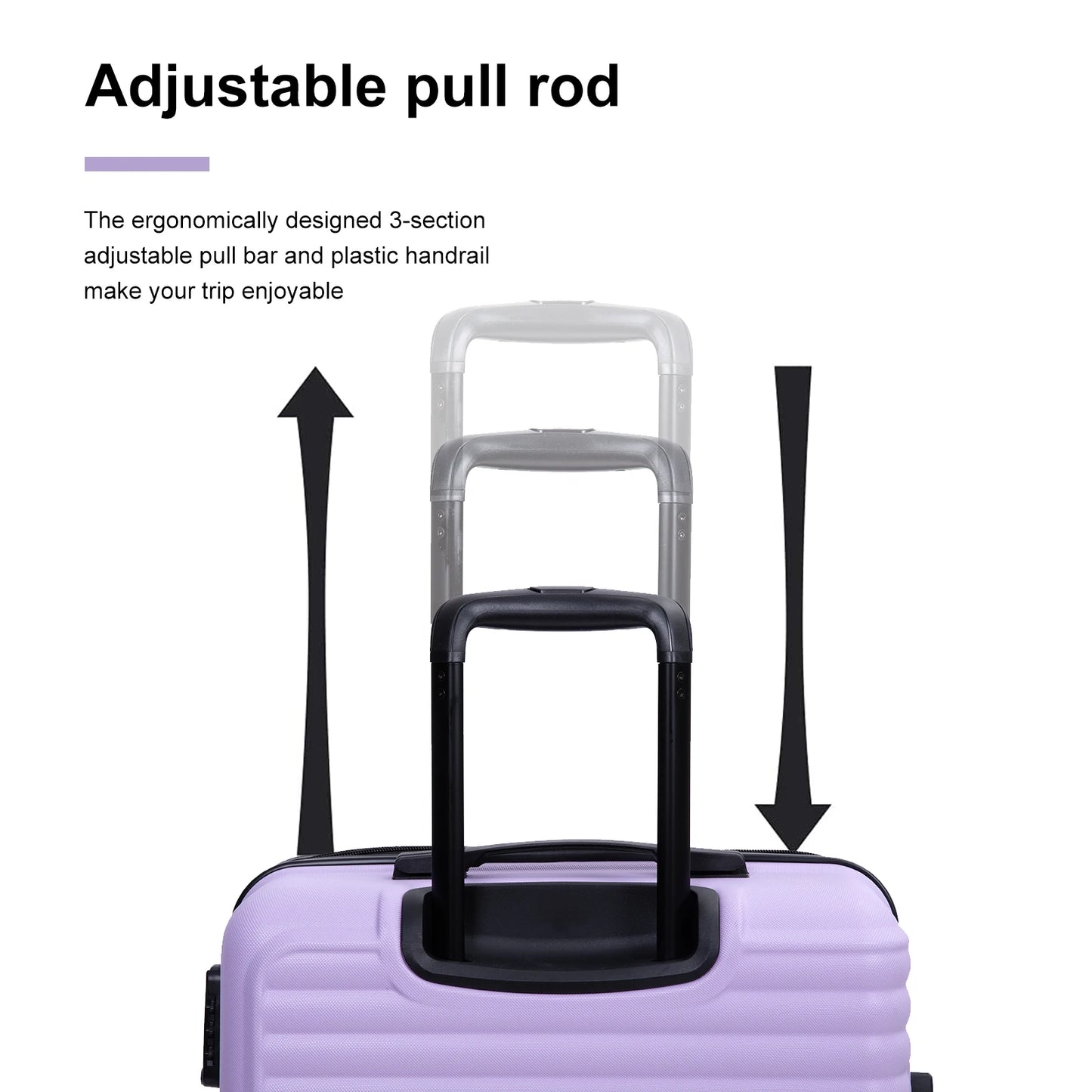 Travelhouse Lightweight ABS Luggage Spinner Wheels Carry On