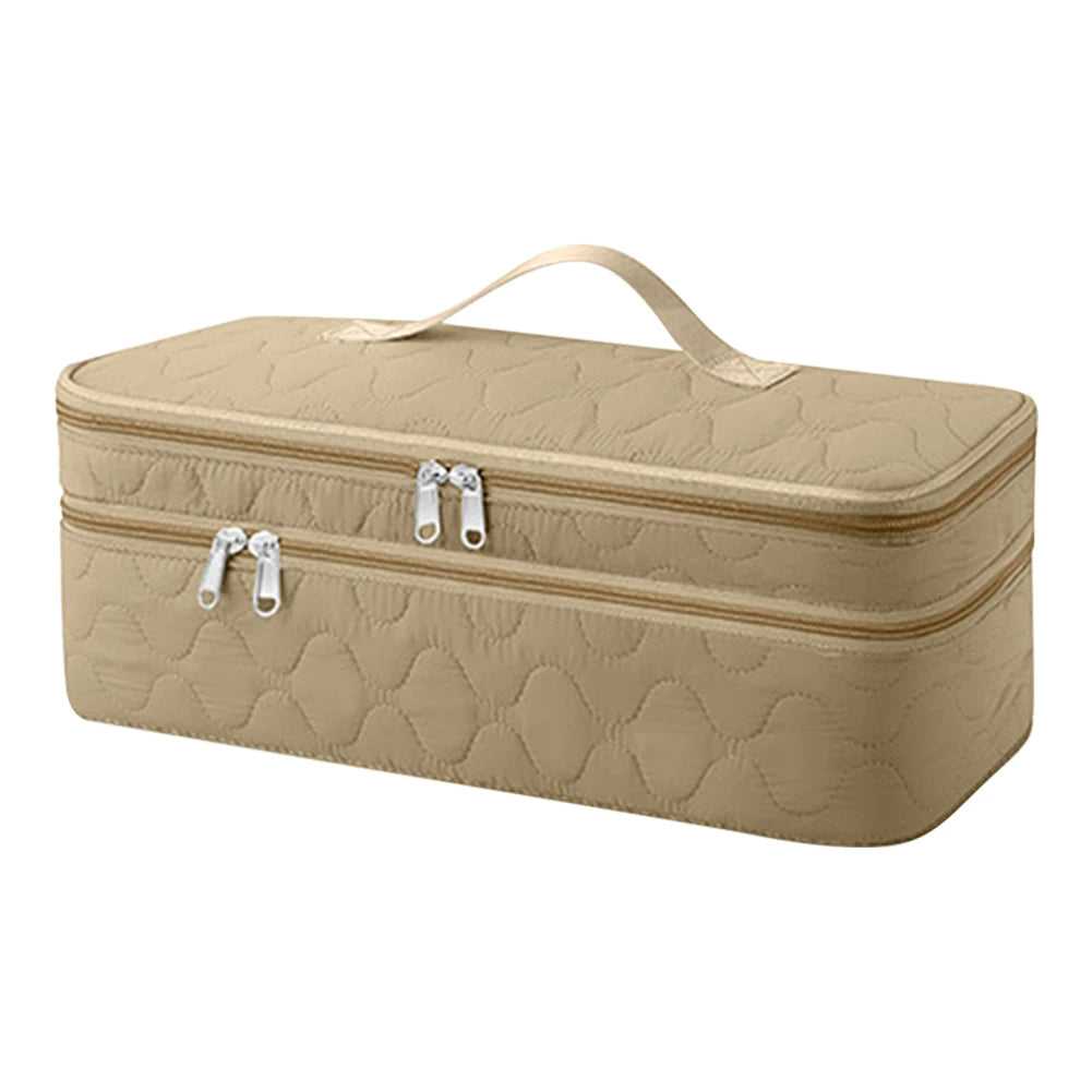 Double-Layer Travel Carrying Case Hair Tools Travel Bag