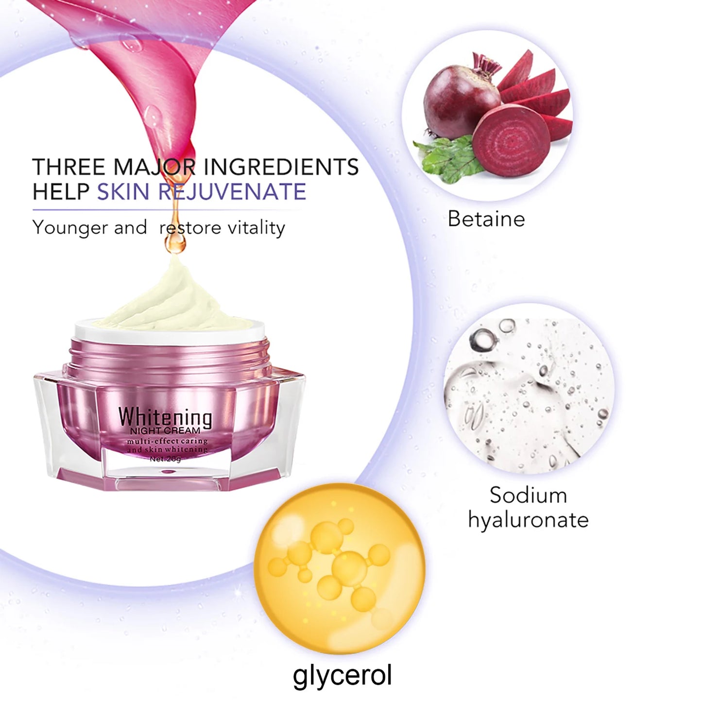 AILKE Lightenin Anti-Wrinkle Face Cream With Collagen, Hyaluronic Acid