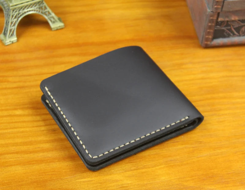 Vintage Crazy Horse Genuine Leather Wallet For Men