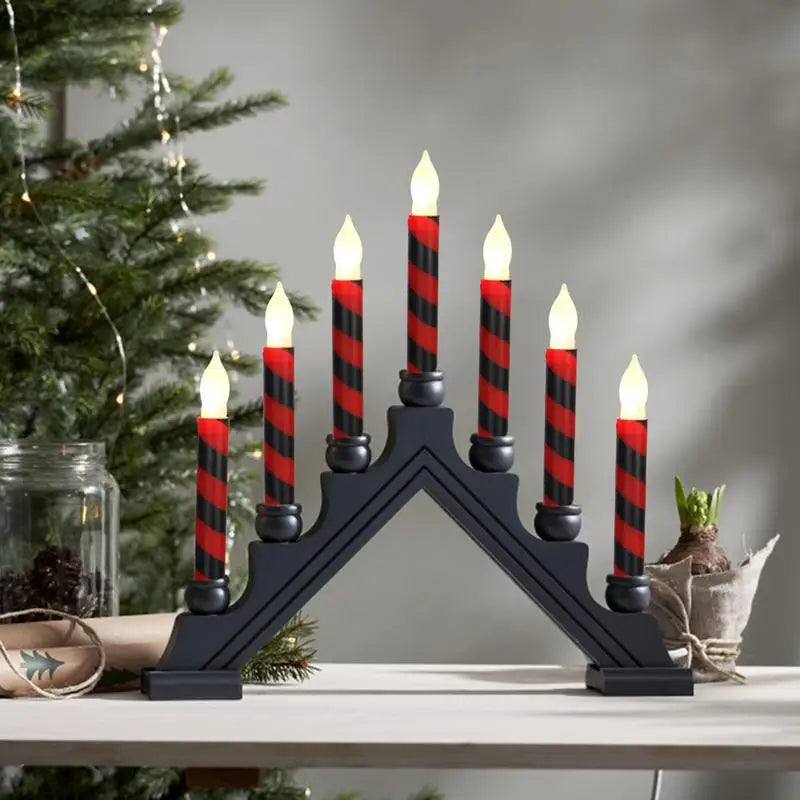 Led Halloween Flameless Candles Stripe Design 12 Pack