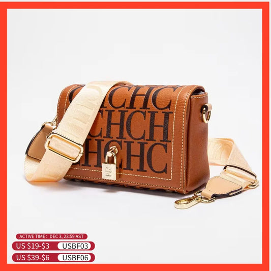 CH Fashion Design 2024 New Solid Colour Printed Head Bag