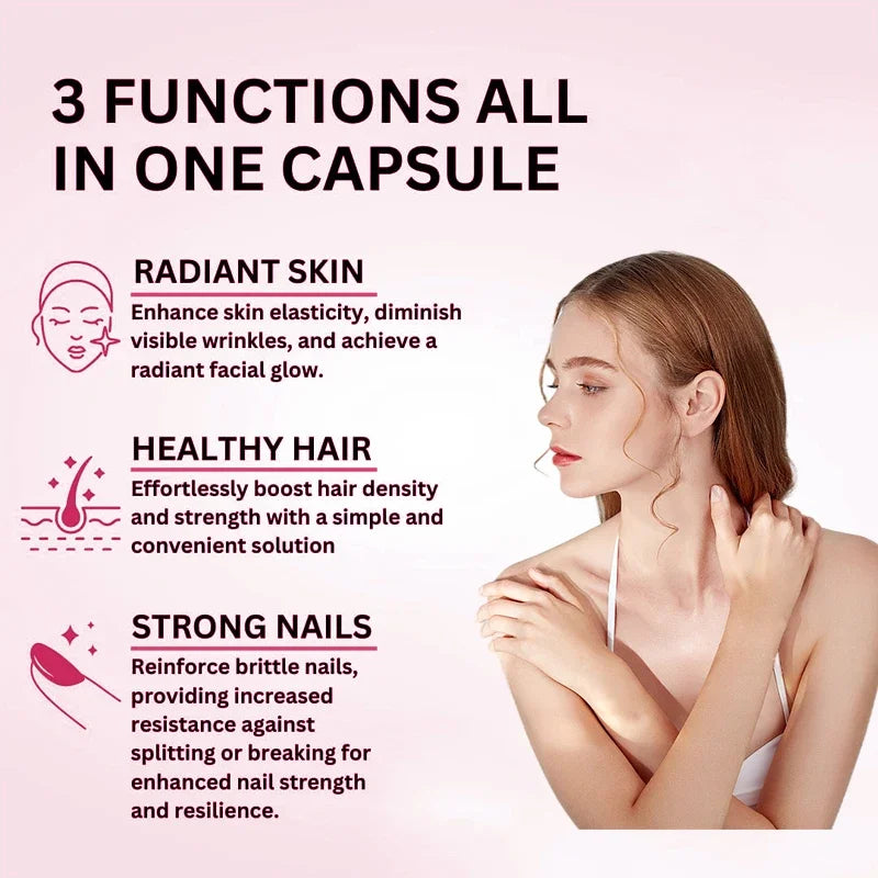Collagen + Vitamin C plus Biotin, Anti-Aging Support,
