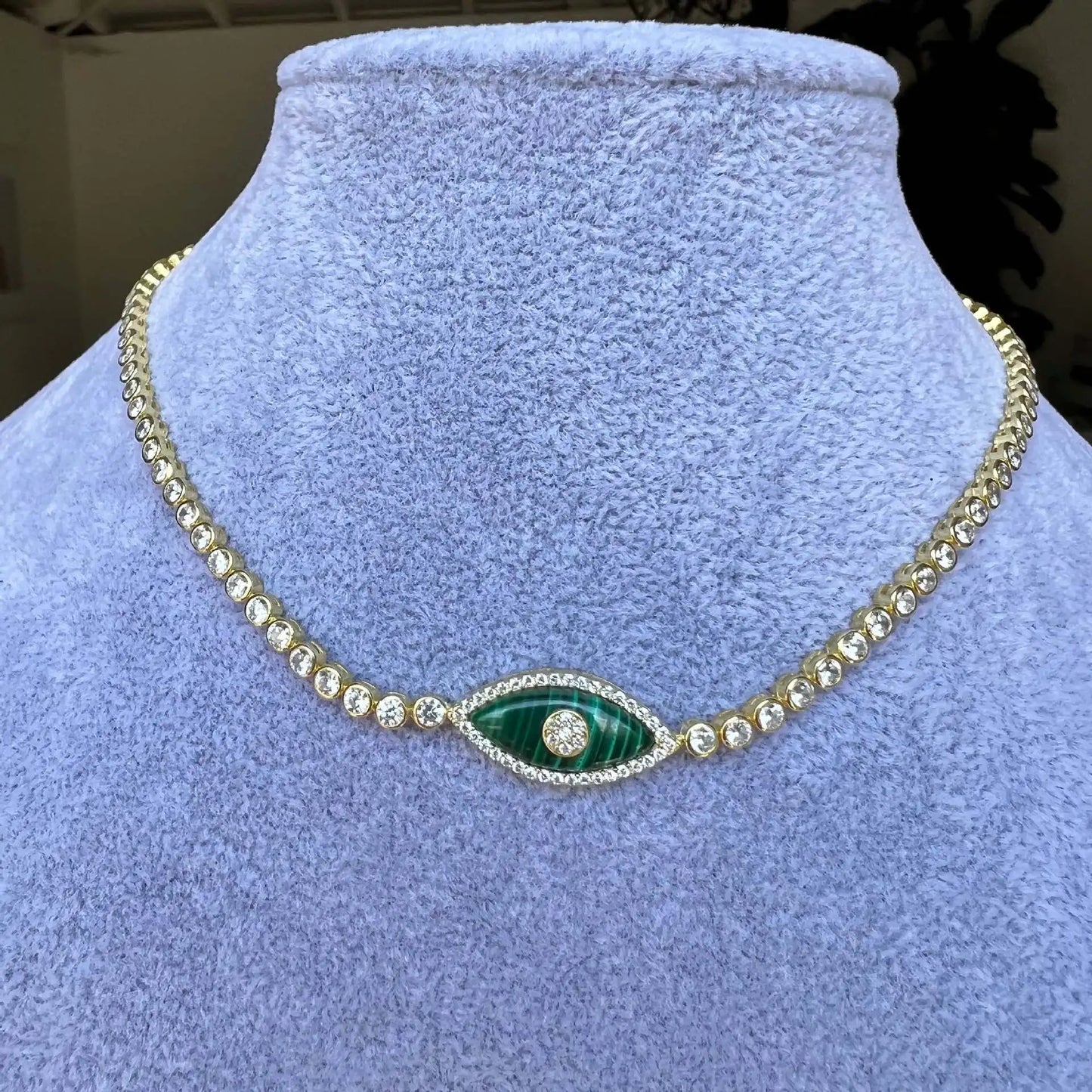 Stainless Steel Devil's Eye Necklace