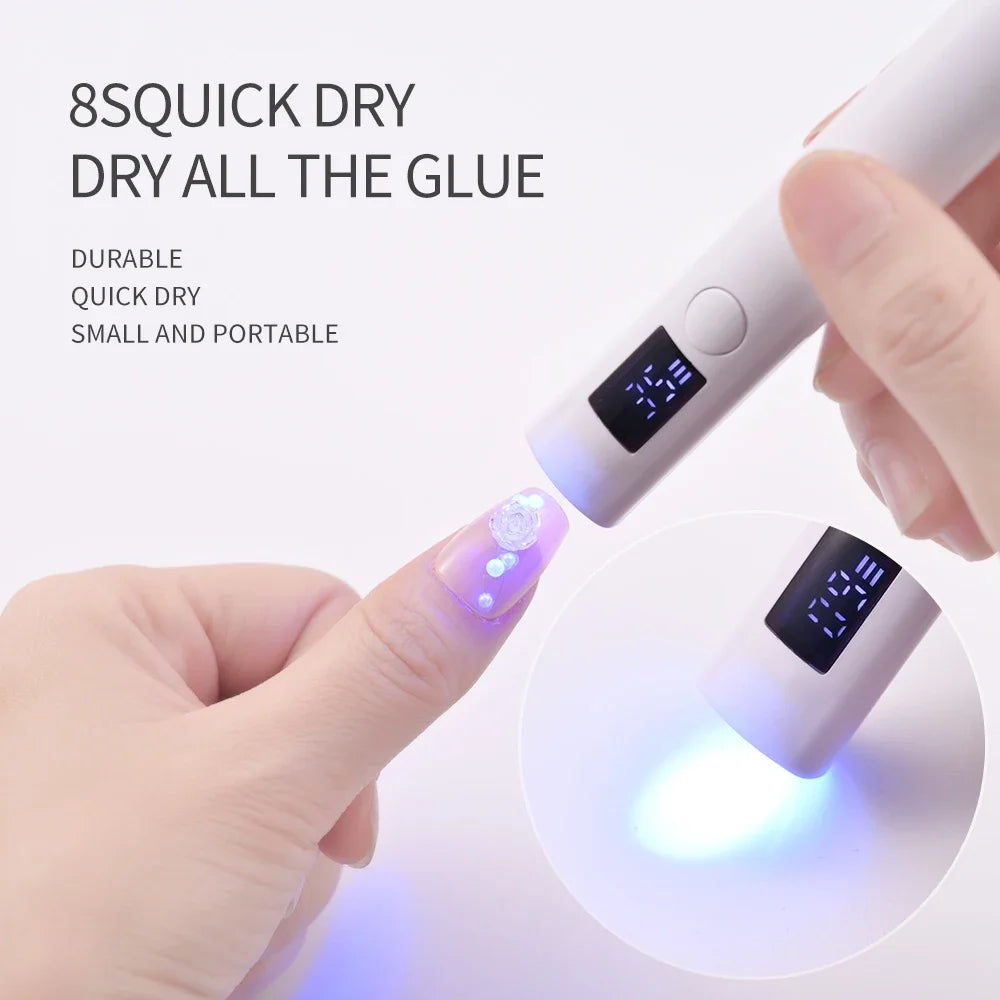 Portable Nail Dryer UV  Lamp Mini  Manicure USB Rechargeable