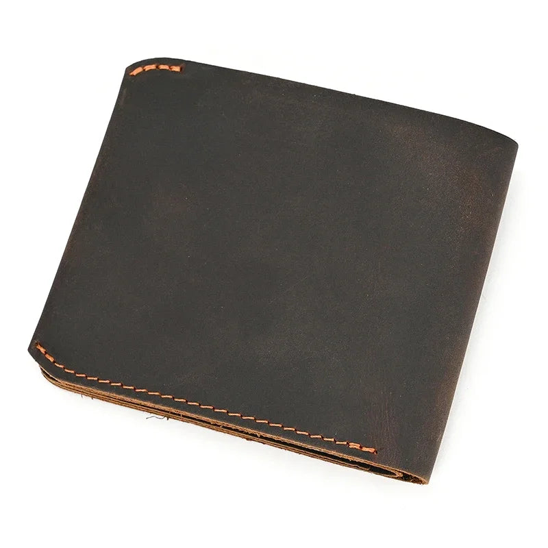 Genuine Leather Short Wallet Card Holder For Men Premium