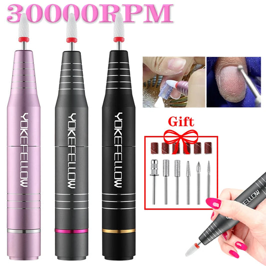 30000RPM USB Nail Drill Machine For Acrylic Nail Gel t