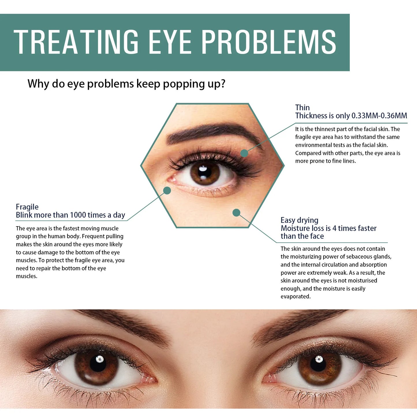 Wrinkle Removal Collagen Eye Cream Moisturizing