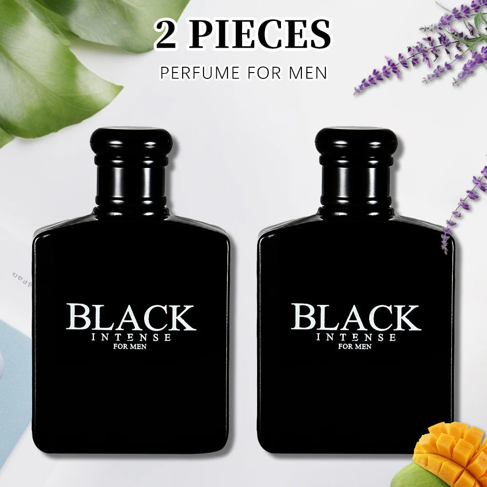 BLACK CHARM Eau de Parfum Spray 2 Pcs 3.4 Ounce / 100 Ml Woody Aromatic Fragrance
