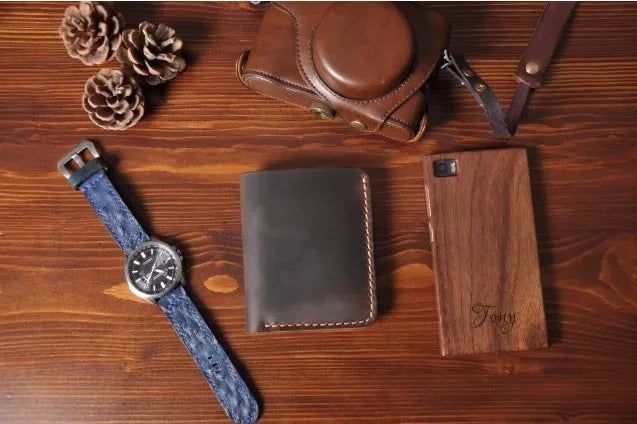 Vintage Crazy Horse Genuine Leather Wallet For Men