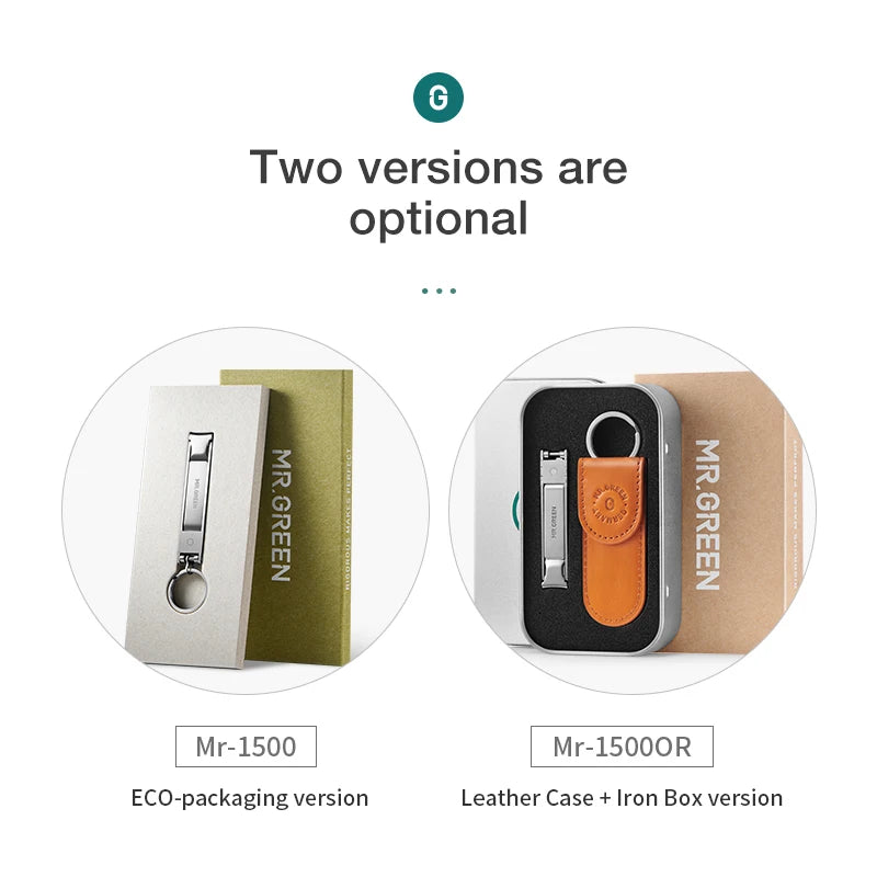 MR.GREEN Ultra-Thin Nail Clippers Collapsible Portable Travel