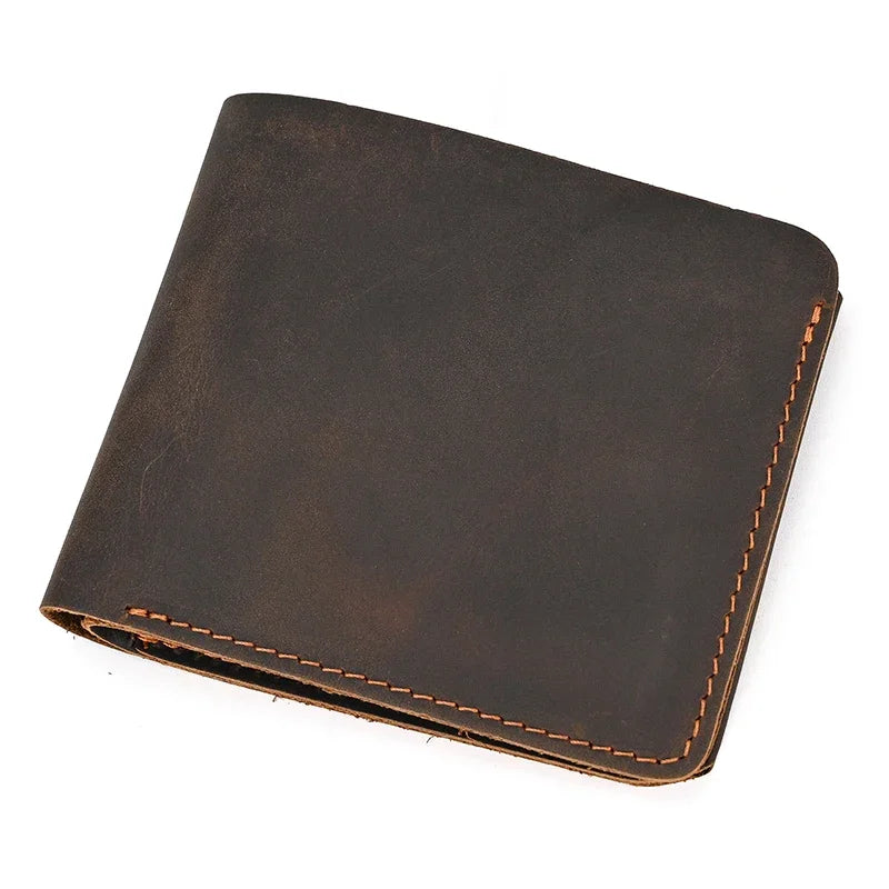 Genuine Leather Short Wallet Card Holder For Men Premium