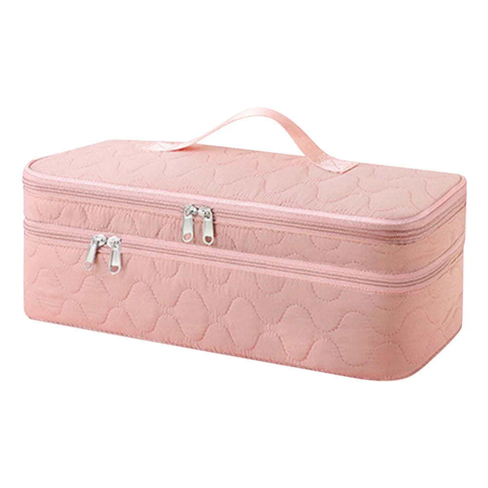 Double-Layer Travel Carrying Case Hair Tools Travel Bag