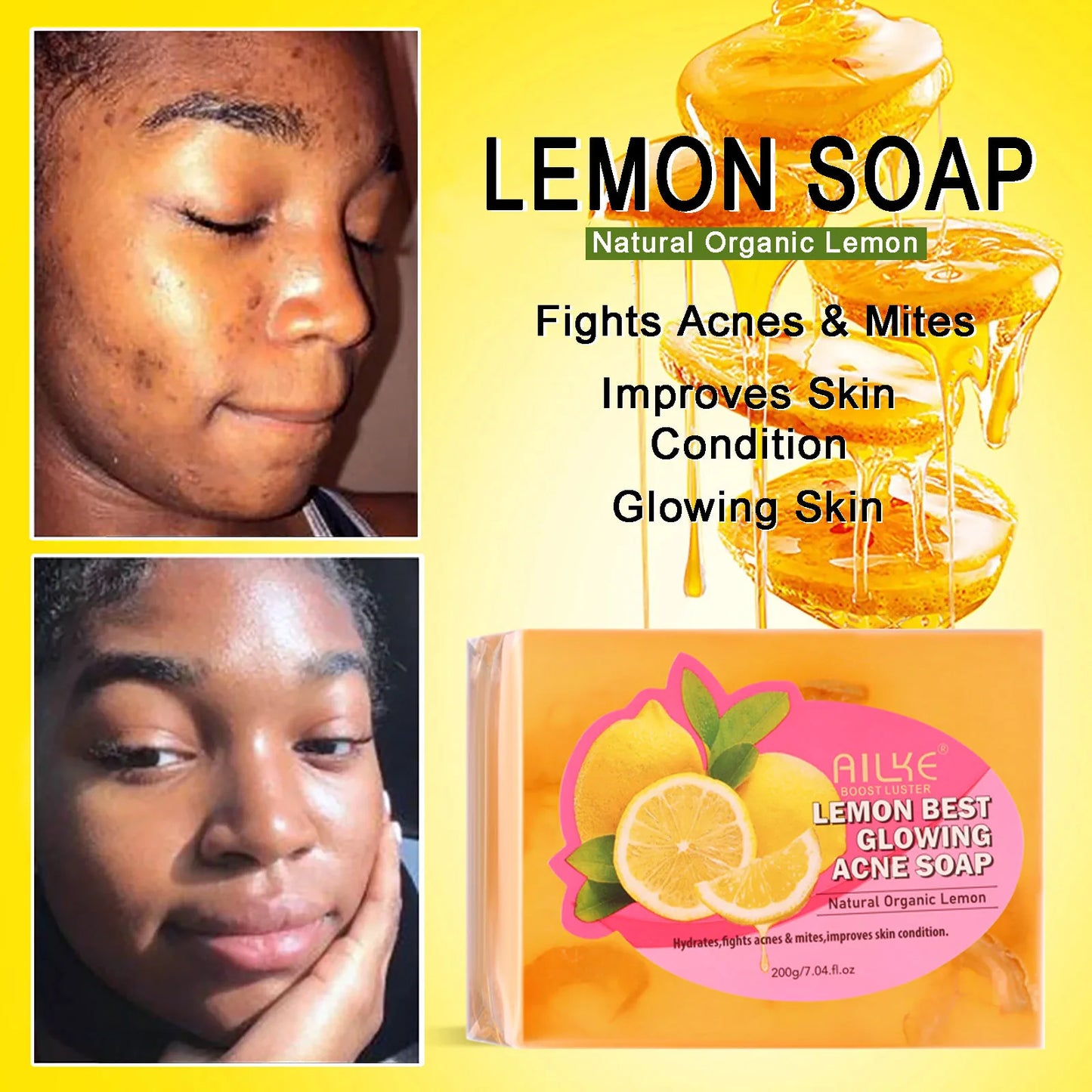 Natural Skin Cleansing Set, Cleanses Darkness, Stains, Moisturizes,