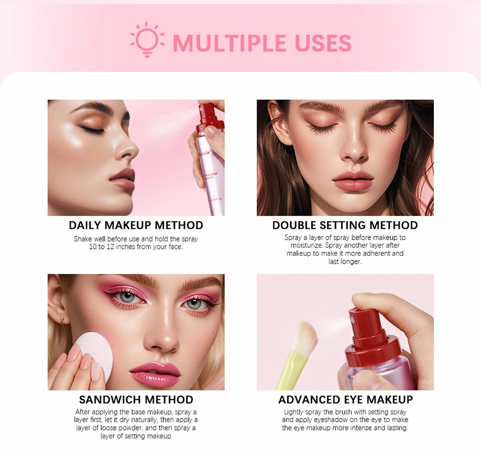 Moisturizing Make-up Fixer Spray for All Skin Style