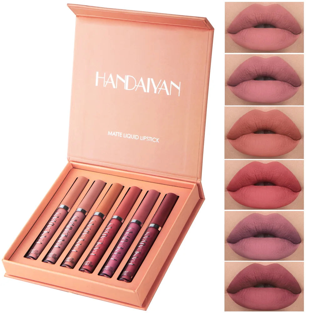 HANDAIYAN 6 matte velvet non-stick cup liquid lipstick