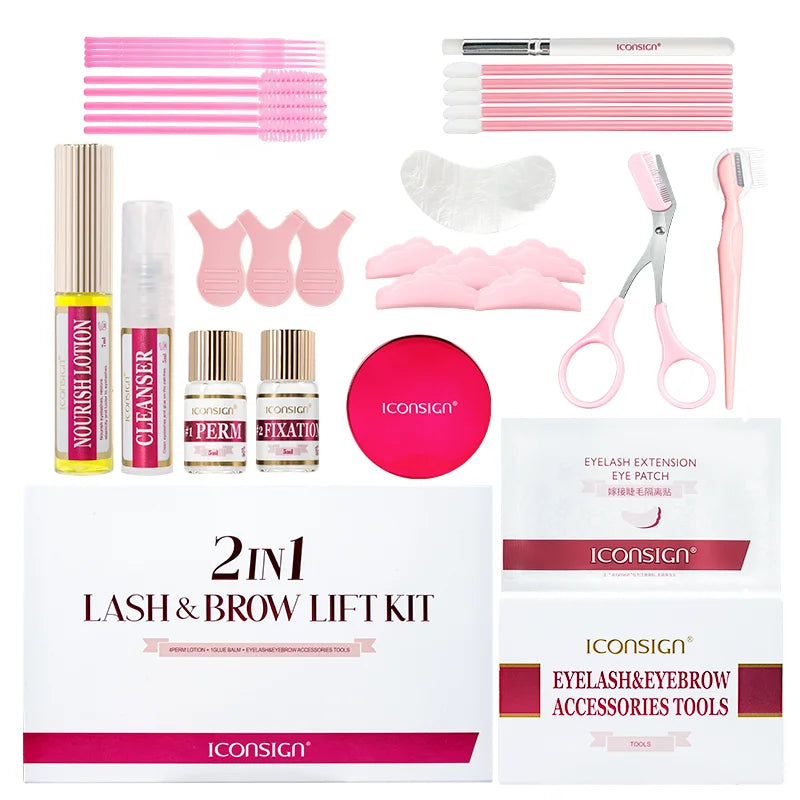 ICONSIGN 2IN1 Professional Fast Perming LASH & BROW Lifting Kit
