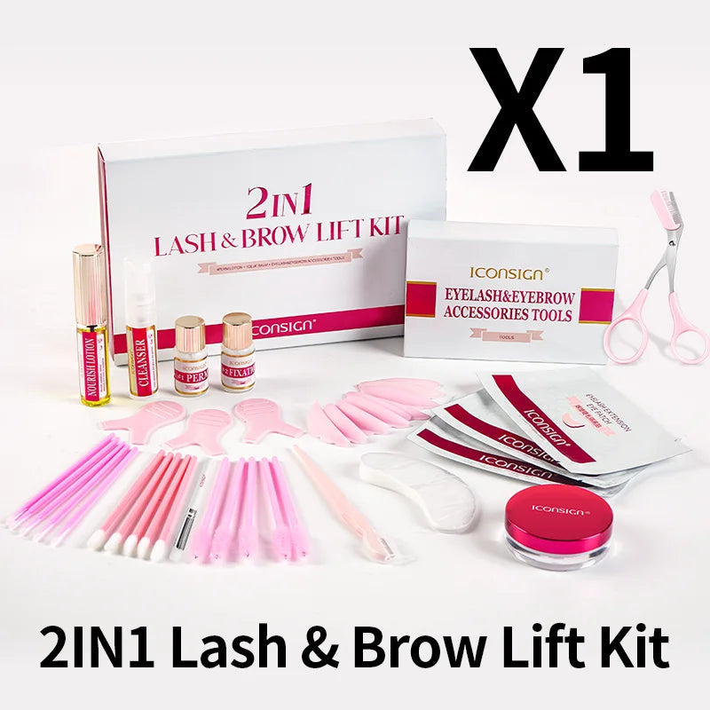 ICONSIGN 2IN1 Professional Fast Perming LASH & BROW Lifting Kit