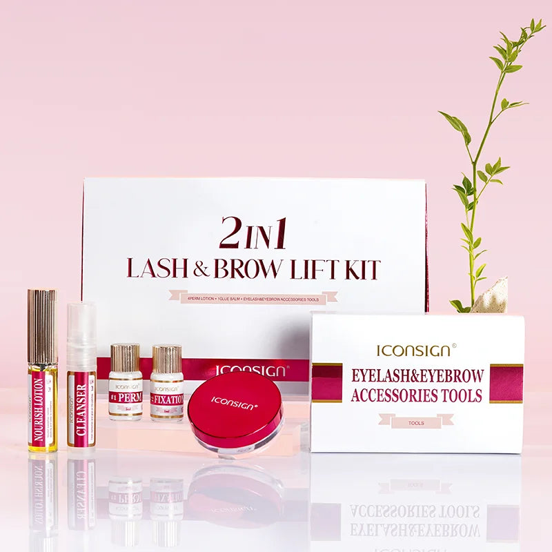 ICONSIGN 2IN1 Professional Fast Perming LASH & BROW Lifting Kit
