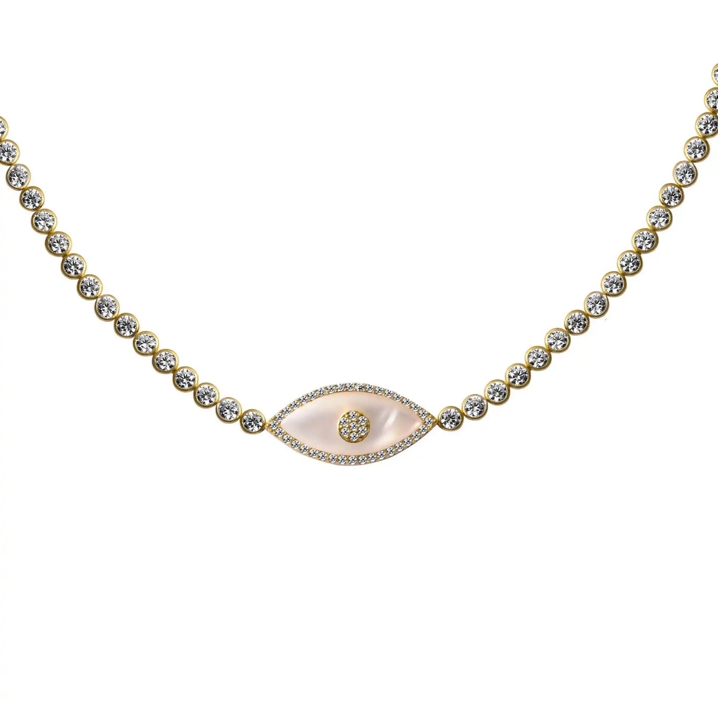 Stainless Steel Devil's Eye Necklace