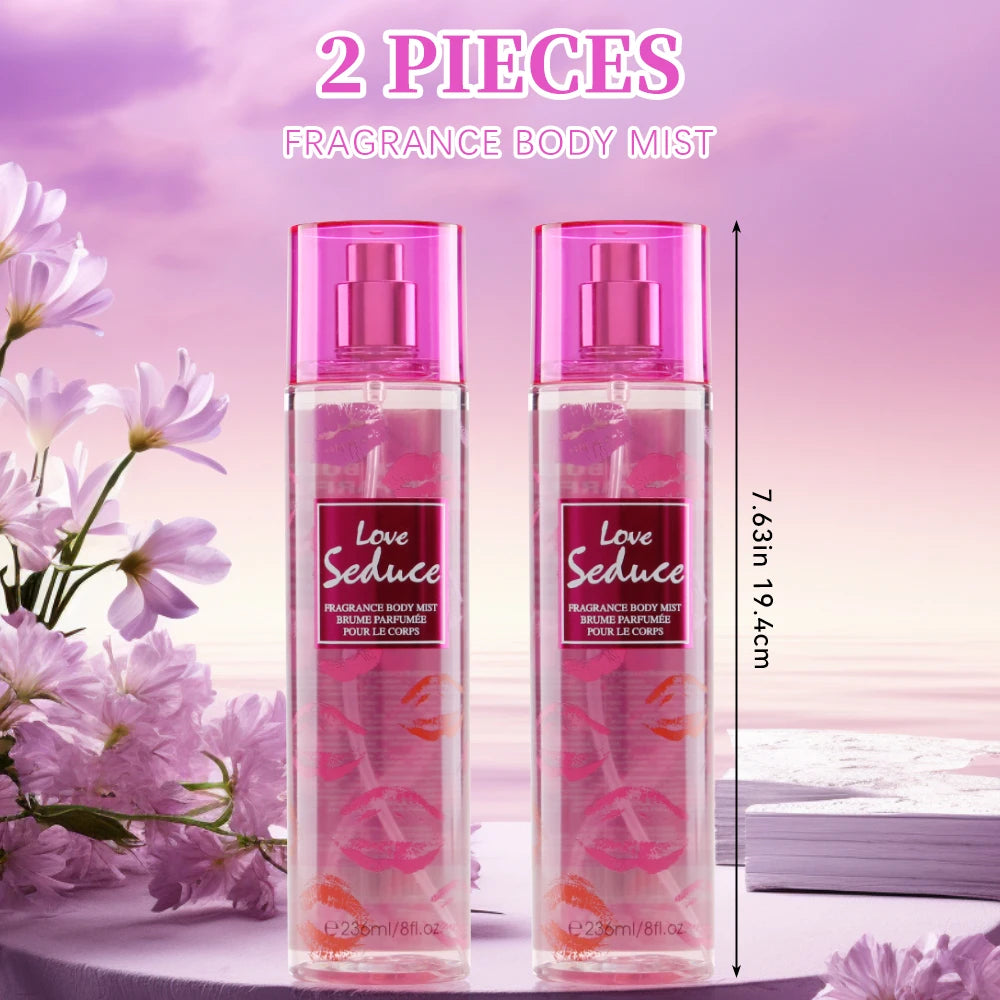 Women's Body Spray 2pcs 8 Fl Oz Hair & Body Fragrance Mist F