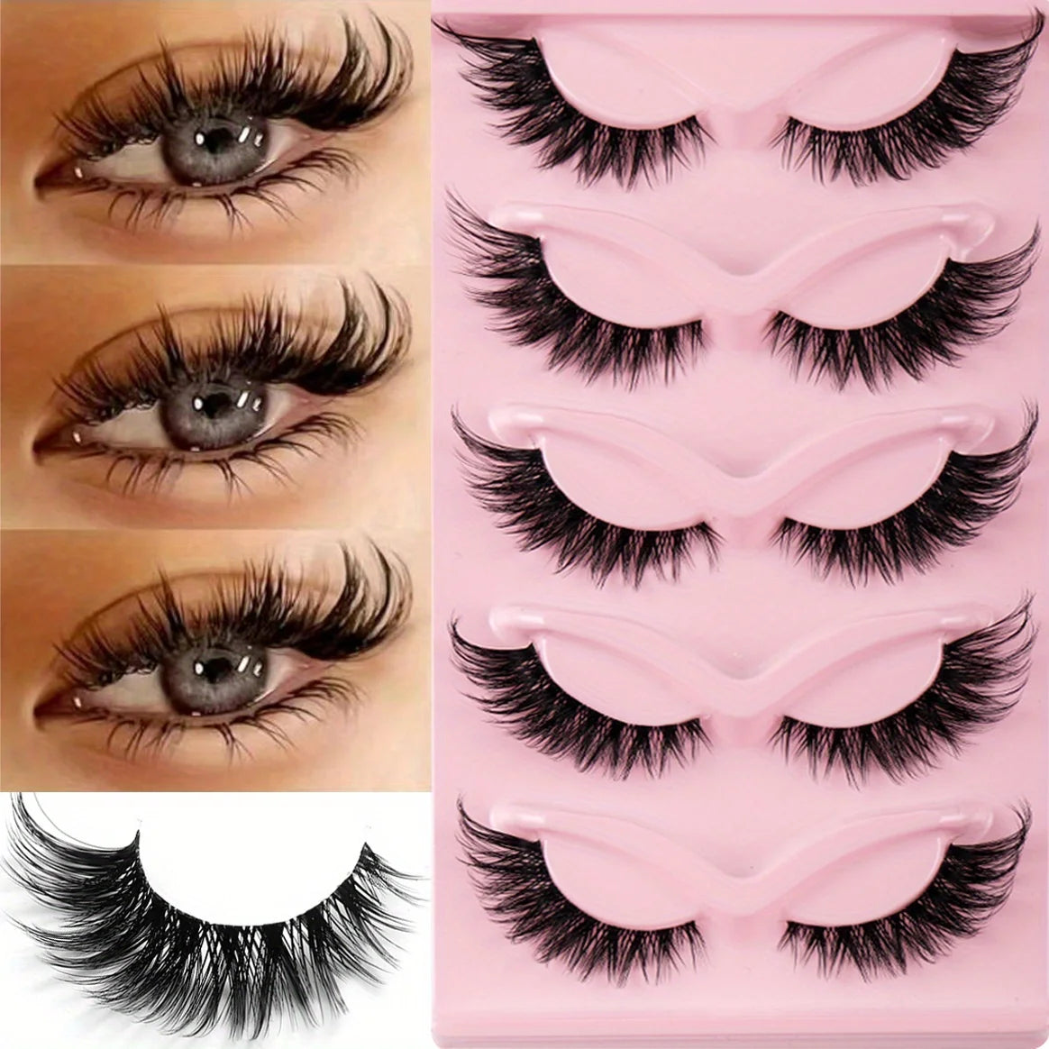 3Boxes(15Pairs) Cat Eye Lashes