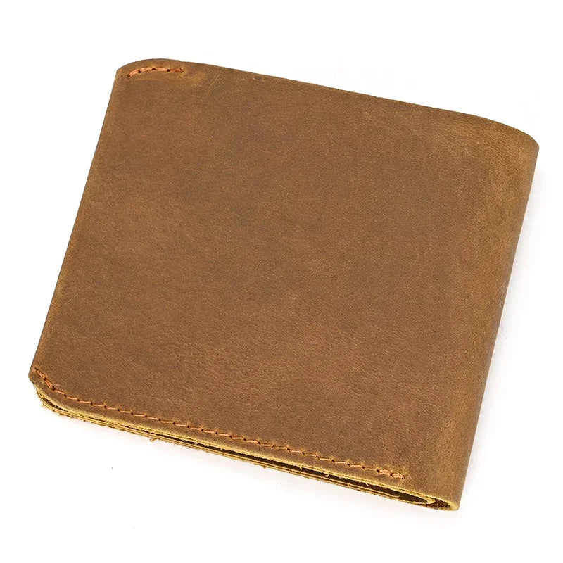 Genuine Leather Short Wallet Card Holder For Men Premium